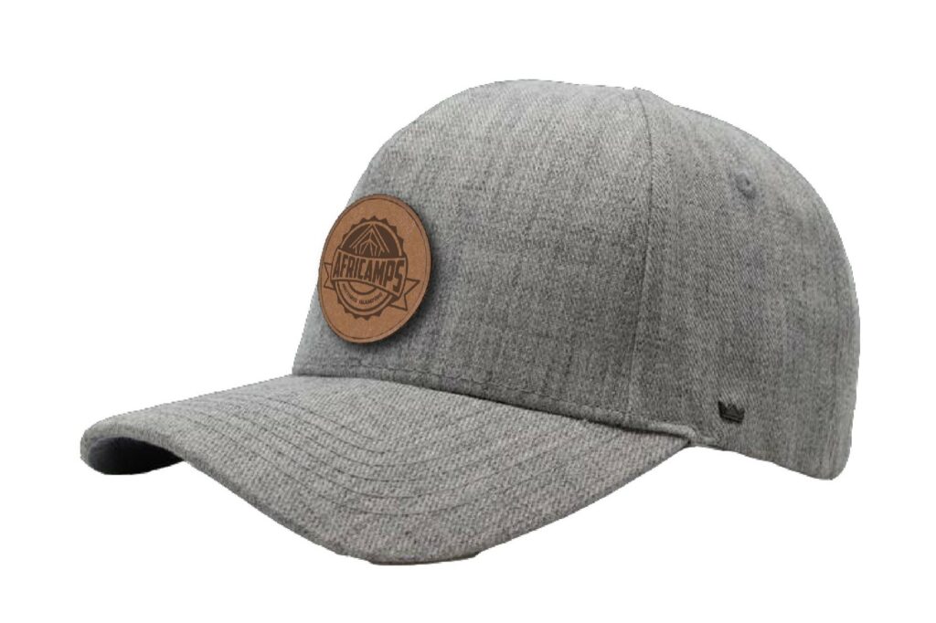 africamps boutique glamping merchandise adult uflex cap grey