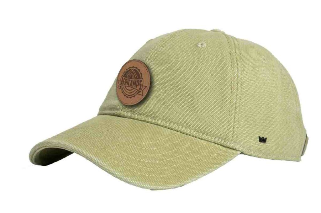 africamps boutique glamping merchandise adult uflex cap washed olive